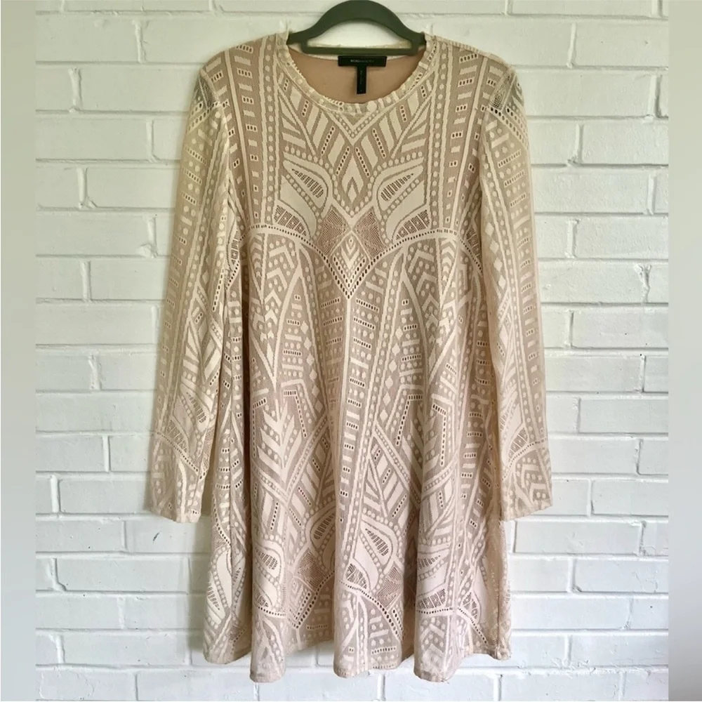 BCBGMaxAzria Long Sleeve Lace Dress, SZ M EUC! - Picture 1 of 7